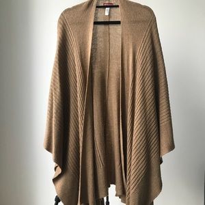 Merona One Size Fits All Brown Poncho
